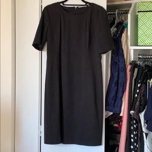 Black short sleeved dress